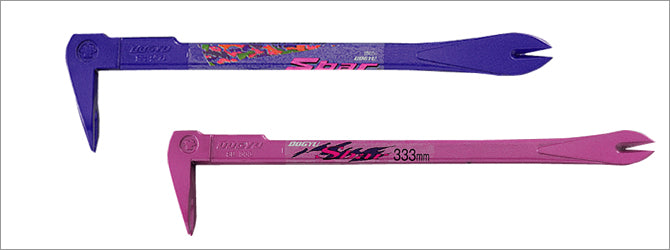 Colorful Dogyu Nail Puller with dual claws and rounded leverage head, available at Sigtools.