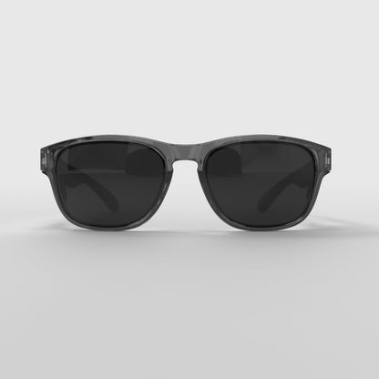 Hyspecs Transparent ICON Series w/ Grey Tinted Lens & Side Shields