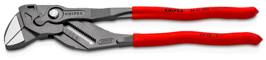 KNIPEX Pliers Wrench 86 01 300 for gripping up to Ø 68 mm with smooth jaws for sensitive surfaces.