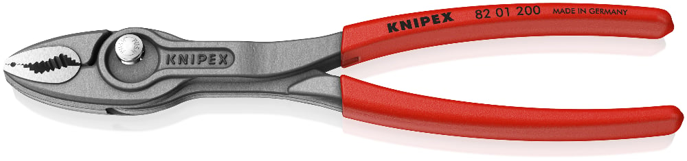 KNIPEX TwinGrip Slip Joint Pliers with dual front and side gripping functionality.