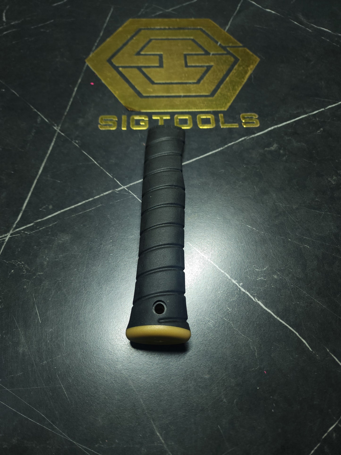 Martinez REPLACEMENT GRIP M1/M4 - BLACK OVERLAY/GOLD CAP